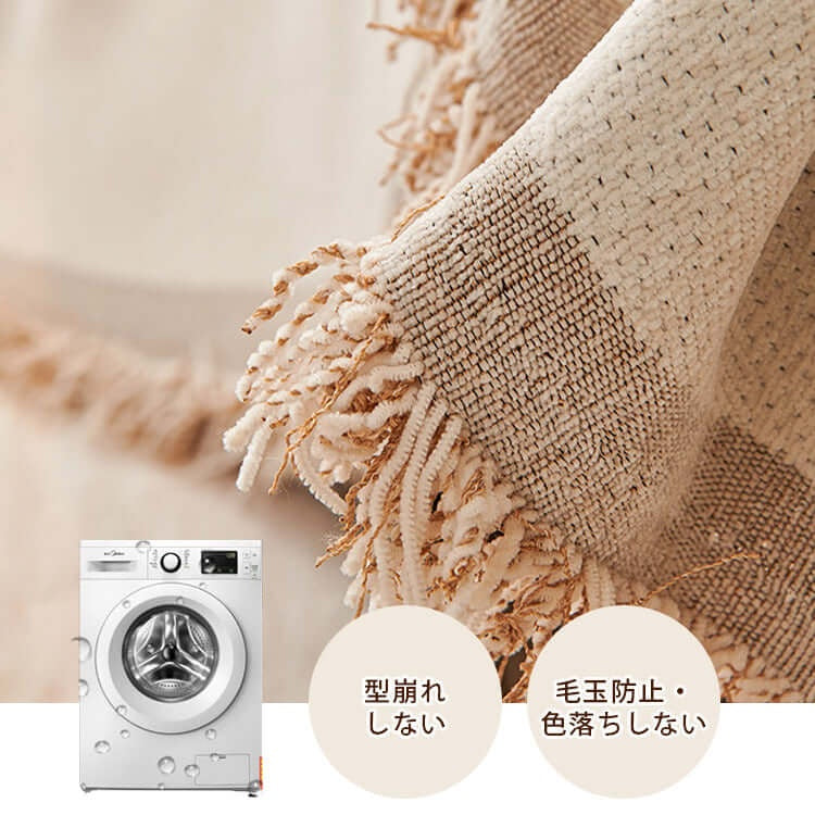 PETTENA Select アート風ラインシェニール織おしゃれソファカバー