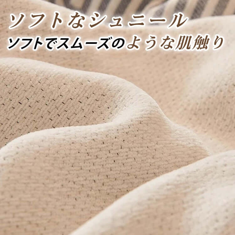 PETTENA Select アート風ラインシェニール織おしゃれソファカバー