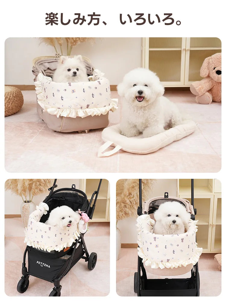 PETTENA ペットカートクッション 春モデル 8cm 極厚マット 犬 猫