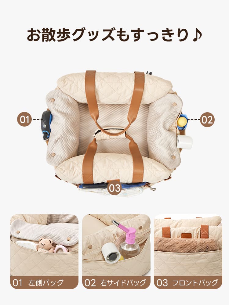 ISOFIX対応で安全・安心の犬用ドライブベッド - PETTENA NIDO