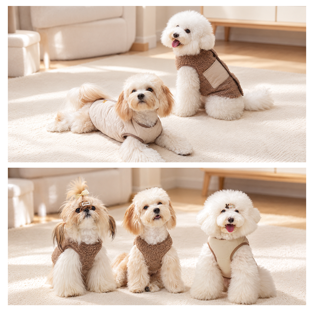 【2着で15%OFF】 犬用ソフトニット + リバーシブルベスト