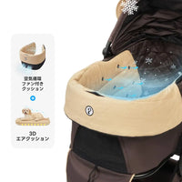 ワンタッチで全部折りたためる分離型ペットカート - PETTENA MILOU