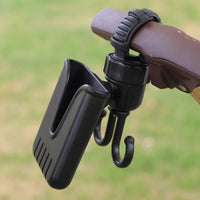 ［新作登場］冬のお出かけ準備！PETTENA ペットカート用 スマホホルダー スマホ＆フック2in1