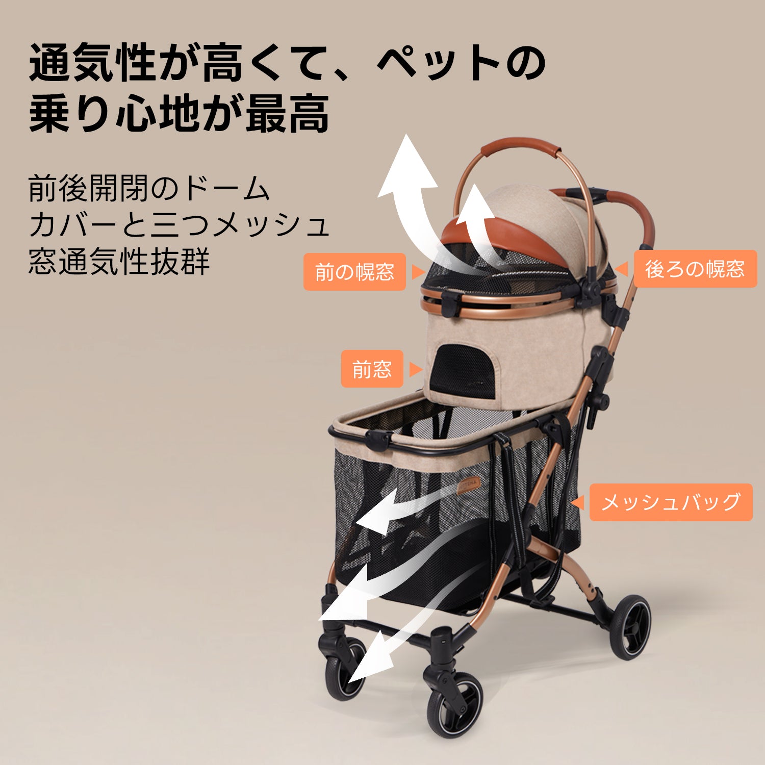多頭用買い物ペットカート ‐ SHOPPER