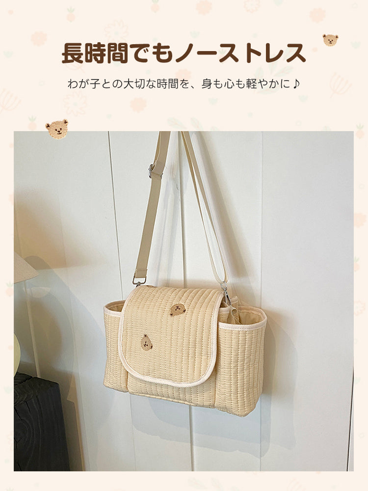 ［新作登場］冬のお出かけ準備！大容量オーガナイザーバッグ 斜め掛け可能