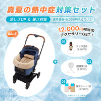 ワンタッチで全部折りたためる分離型ペットカート - PETTENA MILOU