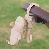 ［新作登場］冬のお出かけ準備！PETTENA ペットカート用 スマホホルダー スマホ＆フック2in1