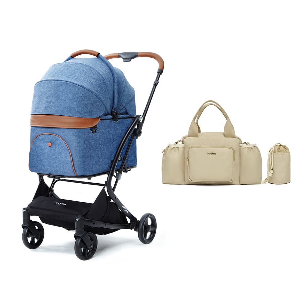 ペットカート 分離型 MILOU Small Size｜電車対応キャビンカバー付き