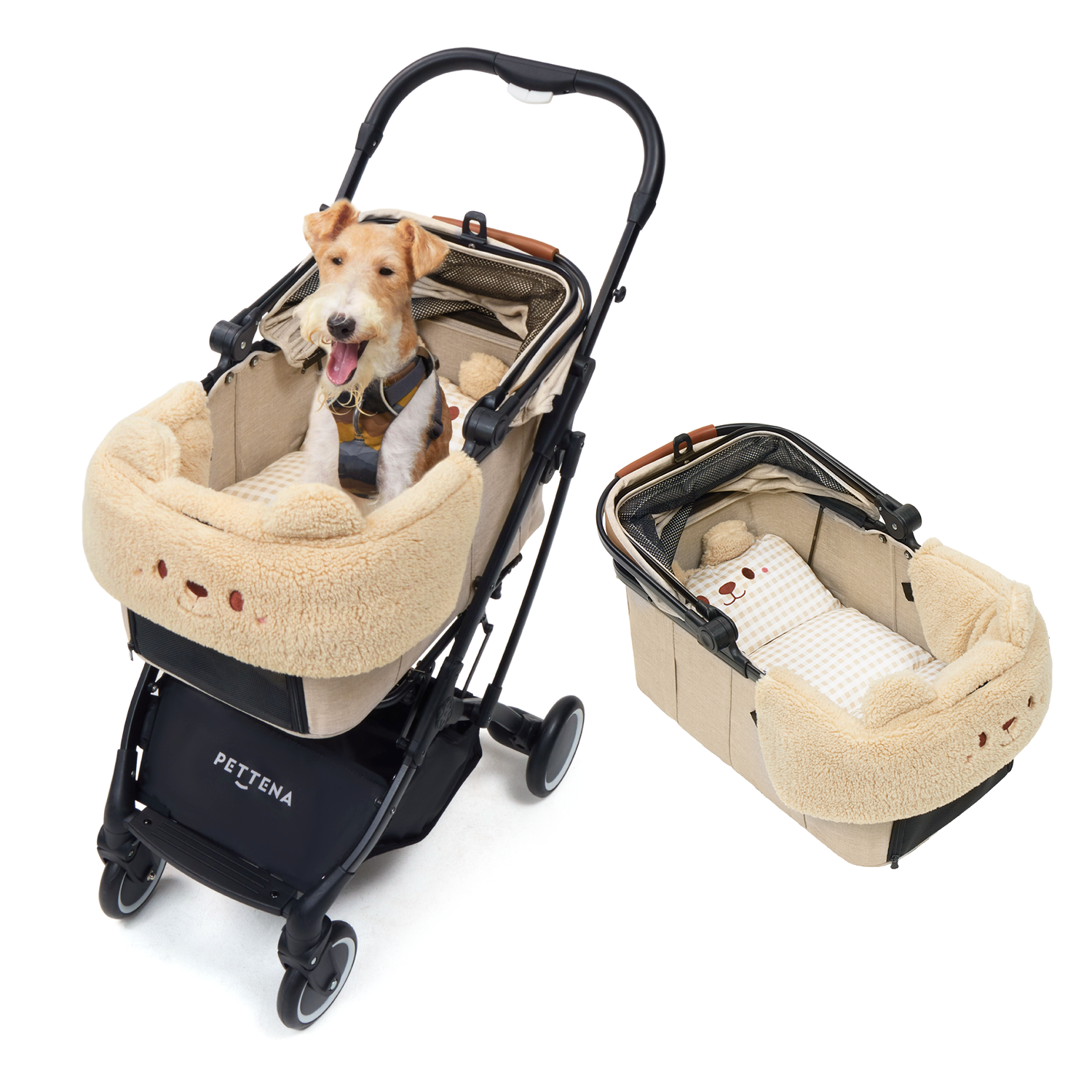 KNIGHT新昇級 - ベージュ+♨️保温クマ(ベージュ)