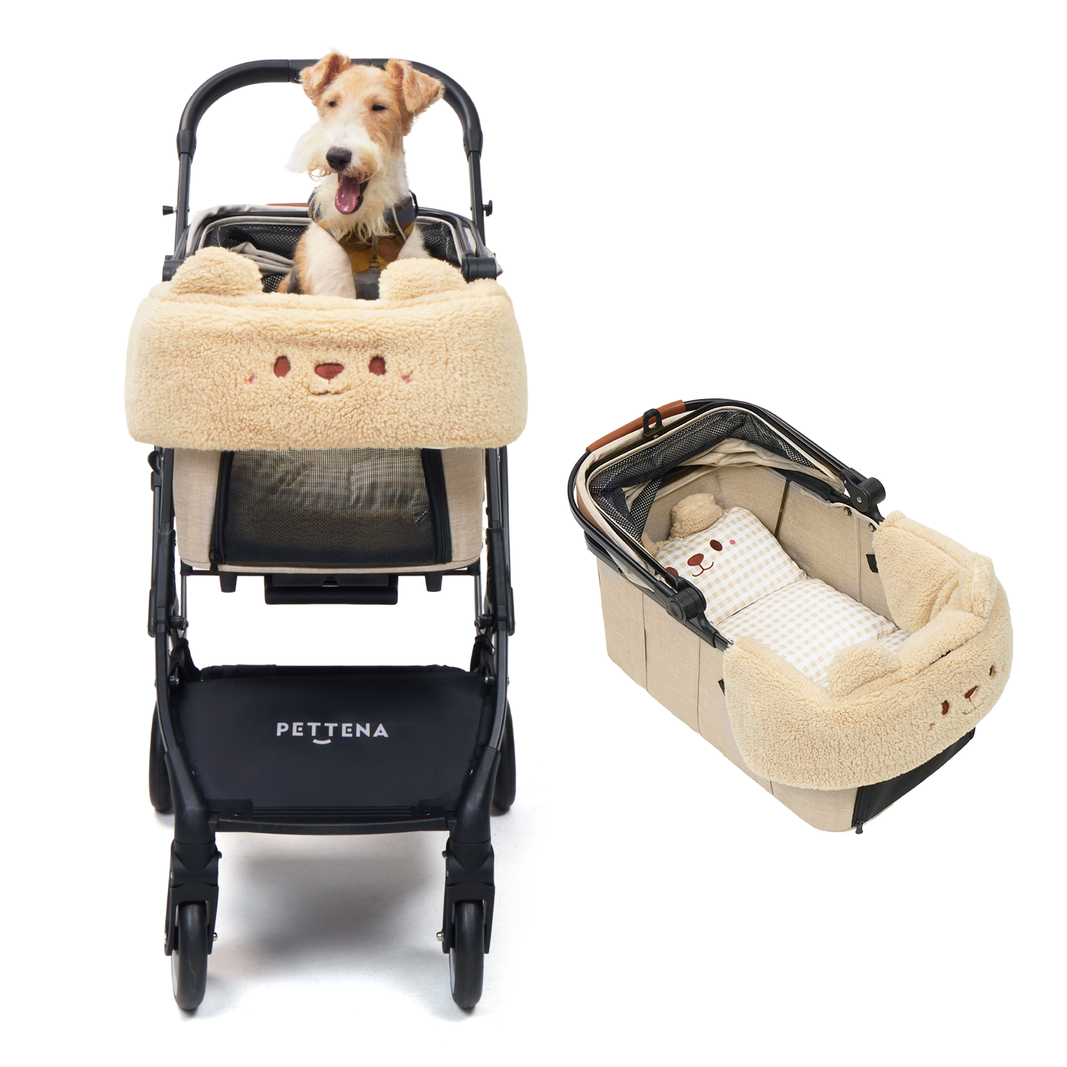 KNIGHT新昇級 - ベージュ+♨️保温クマ(ベージュ)