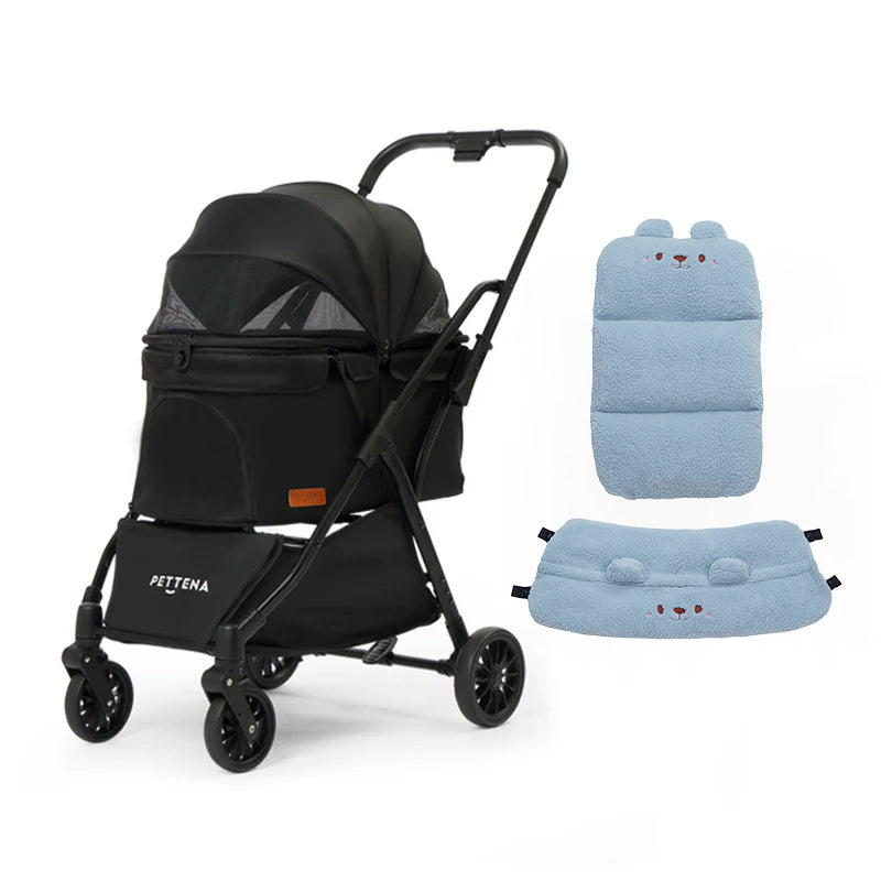 PETTENA ペットカート　NEWTON 軽量ペットカート｜片手ワンタッチ折りたたみ可能！小型犬・猫対応の