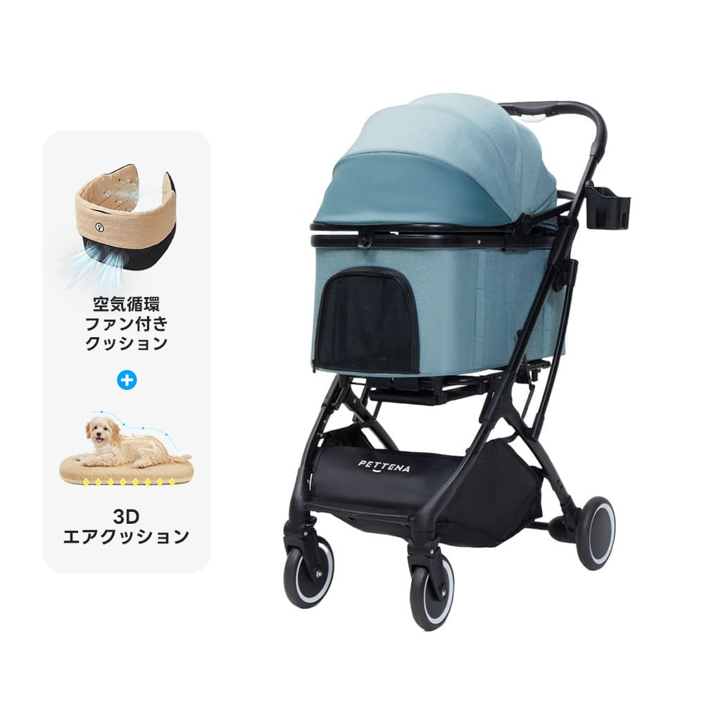 コスパ最強4WAY】KNIGHTペットカート｜多頭飼い・小型犬・中型犬に快適