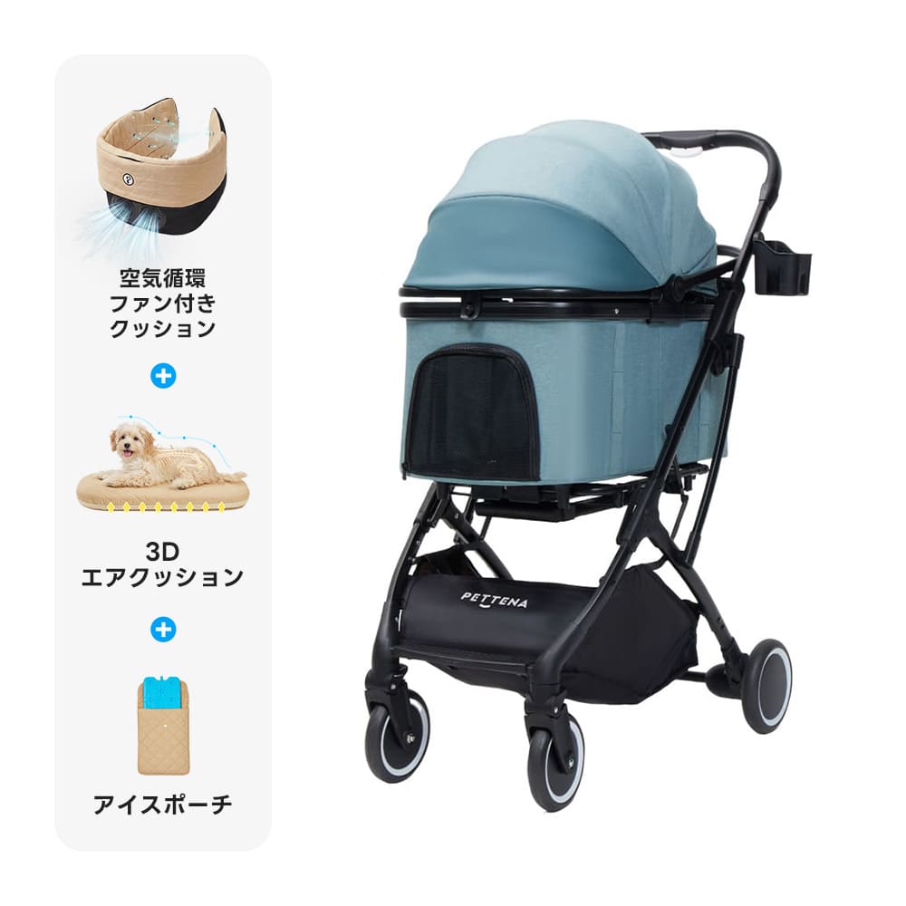 コスパ最強4WAY】KNIGHTペットカート｜多頭飼い・小型犬・中型犬に快適