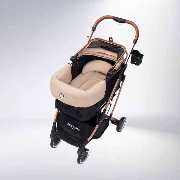 【未使用に近い】ペットカート紺　定価29,700(税込) 4WAY分離型ペットカート KNIGHT｜コンパクト折りたたみ式で車載