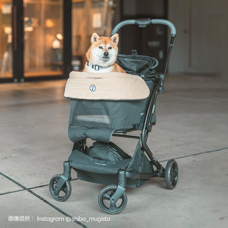 ペットカート MILOU｜ワンタッチでキャリーごと折りたたみ可能の軽量