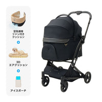 PETTENA MILOU｜特許取得済み、コットごと1秒で折りたためるペットカート