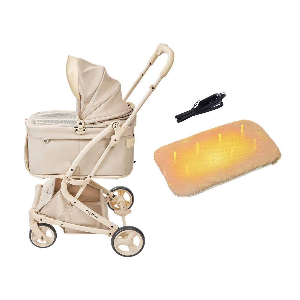 ペットカート MILOU Small Size + ヒーティングベッド 2点セット