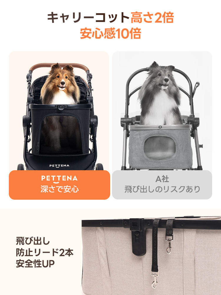中型犬・多頭飼い向け｜アウトドア・街乗りで選べるペットカート TERRA