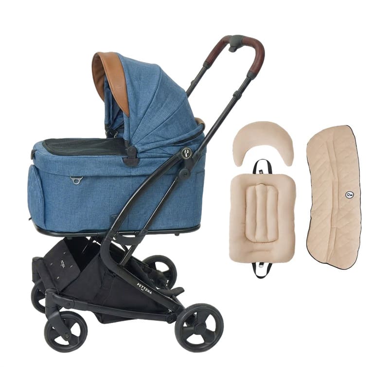 ペットカート MILOU Small Size + ダイヤ柄3点セット