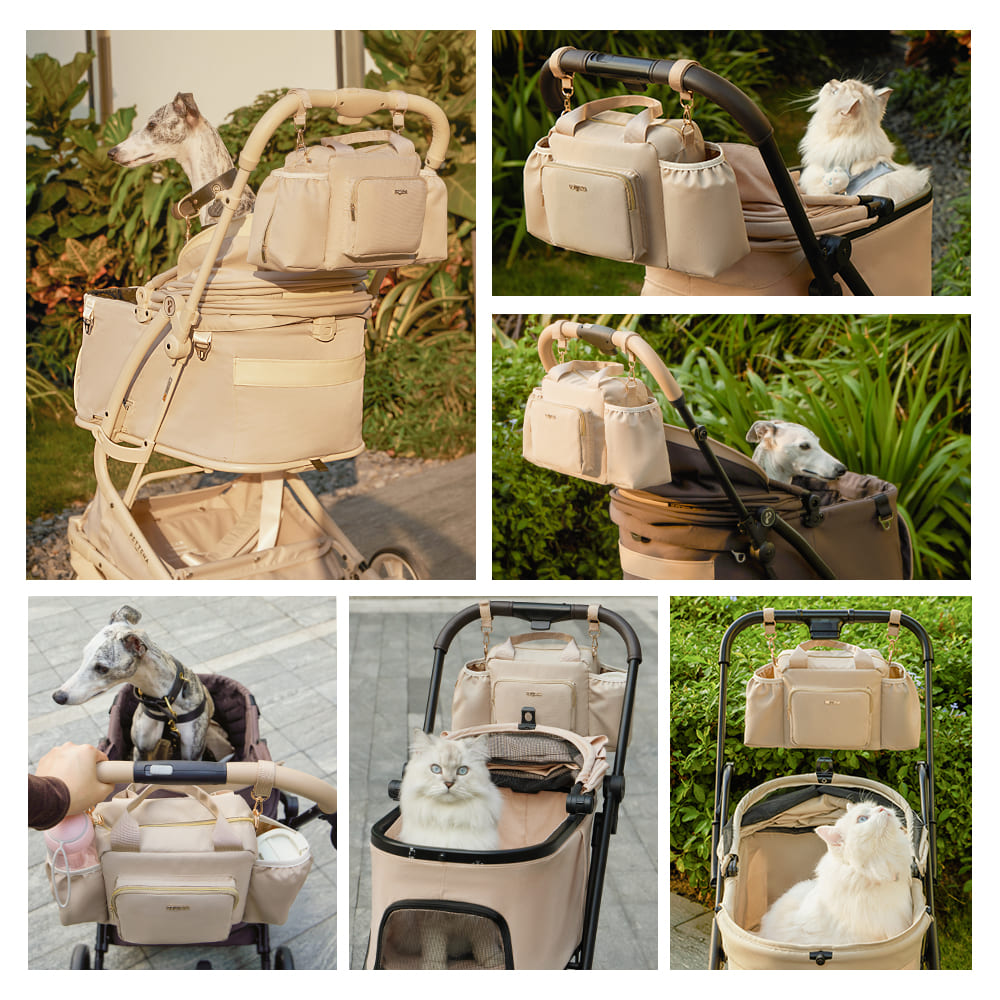驚きの収納力×洗濯機OK】万能3WAY防水ペットカートバッグ
