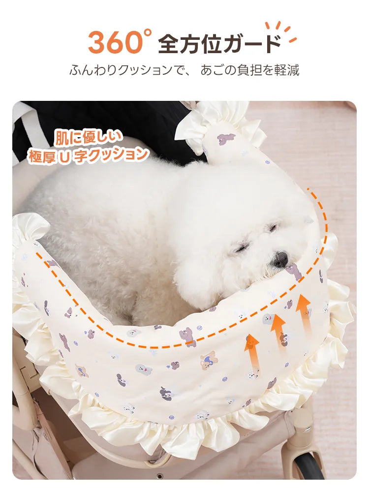 PETTENA ペットカートクッション 春モデル 8cm 極厚マット 犬 猫
