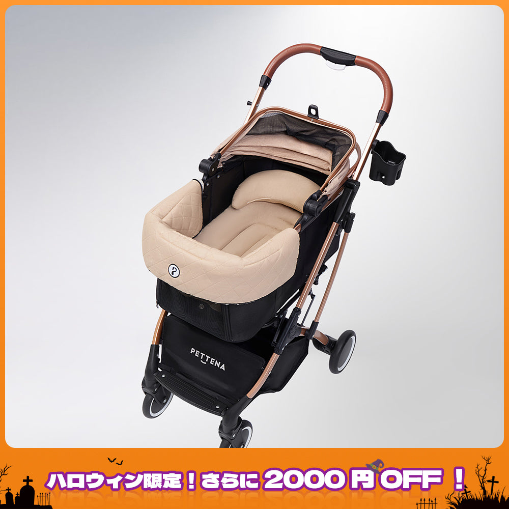 yjq2d0ebjyxwhbgzp99b31日限定!PETTENAカート 4WAY分離型ペットカート KNIGHT｜コンパクト折りたたみ式で車載