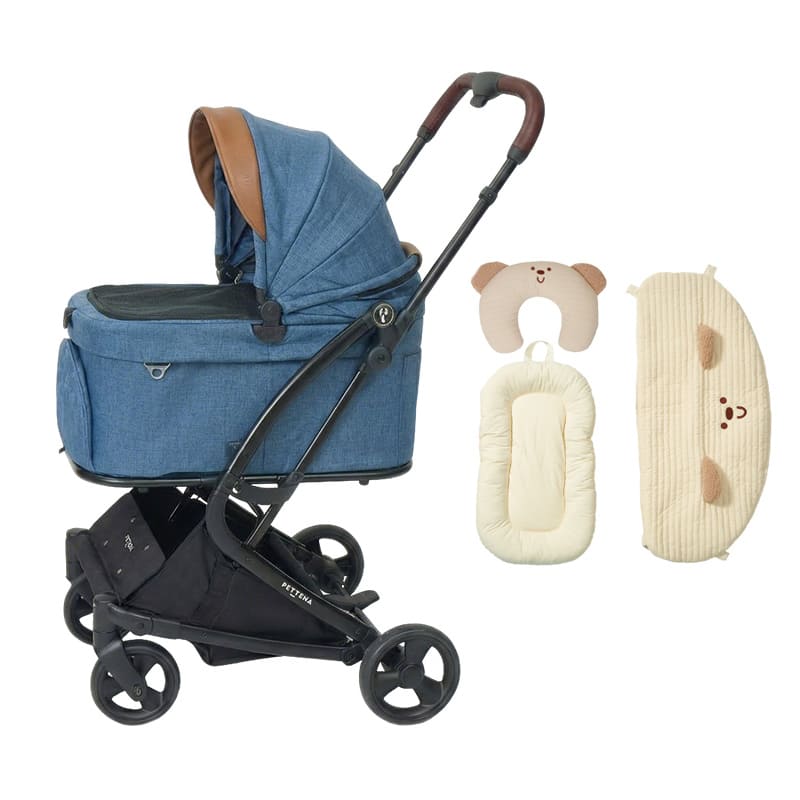 ペットカート MILOU Small Size+ベージュベア3点セット