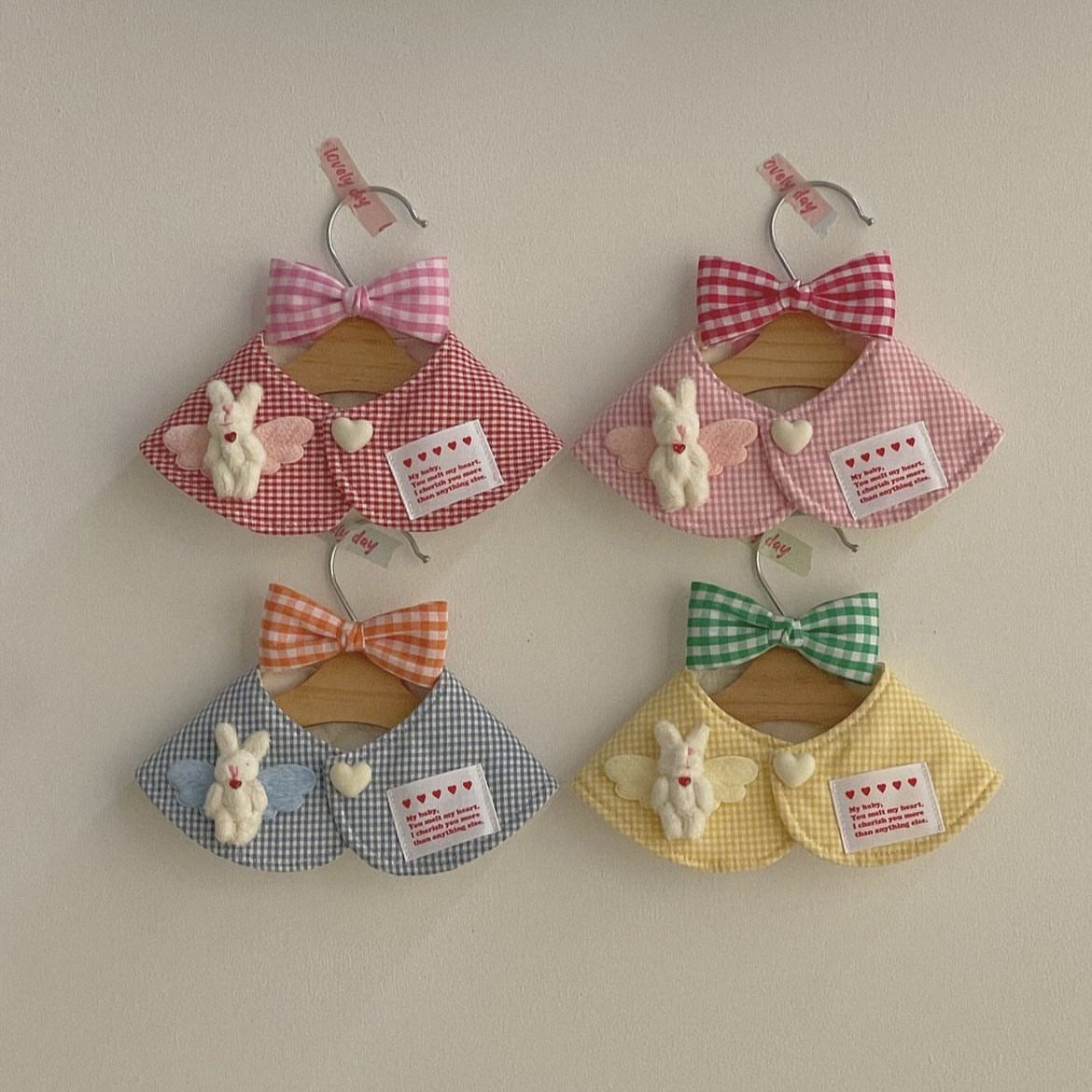 PETTENA Select ペット用可愛いバンダナ(バレッタ付き)