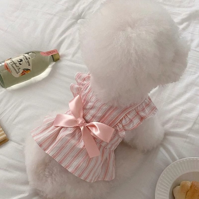 PETTENA Select 犬用 可愛いフリル袖 ワンピース