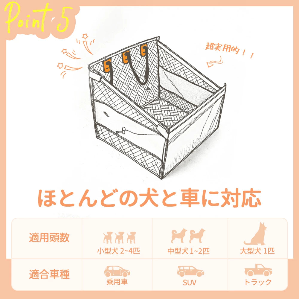 PETTENA Select 隣を座れる！ドライブシート ペット ドライブボックス