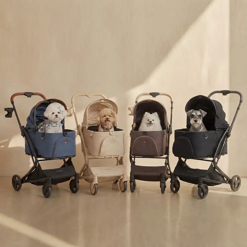 ワンタッチ折りたたみペットカート MILOU｜多頭飼い対応・小型〜中型犬