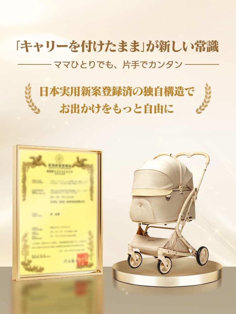 業界初】ワンタッチ全収納 軽量分離式ペットカート MILOU｜キャリー