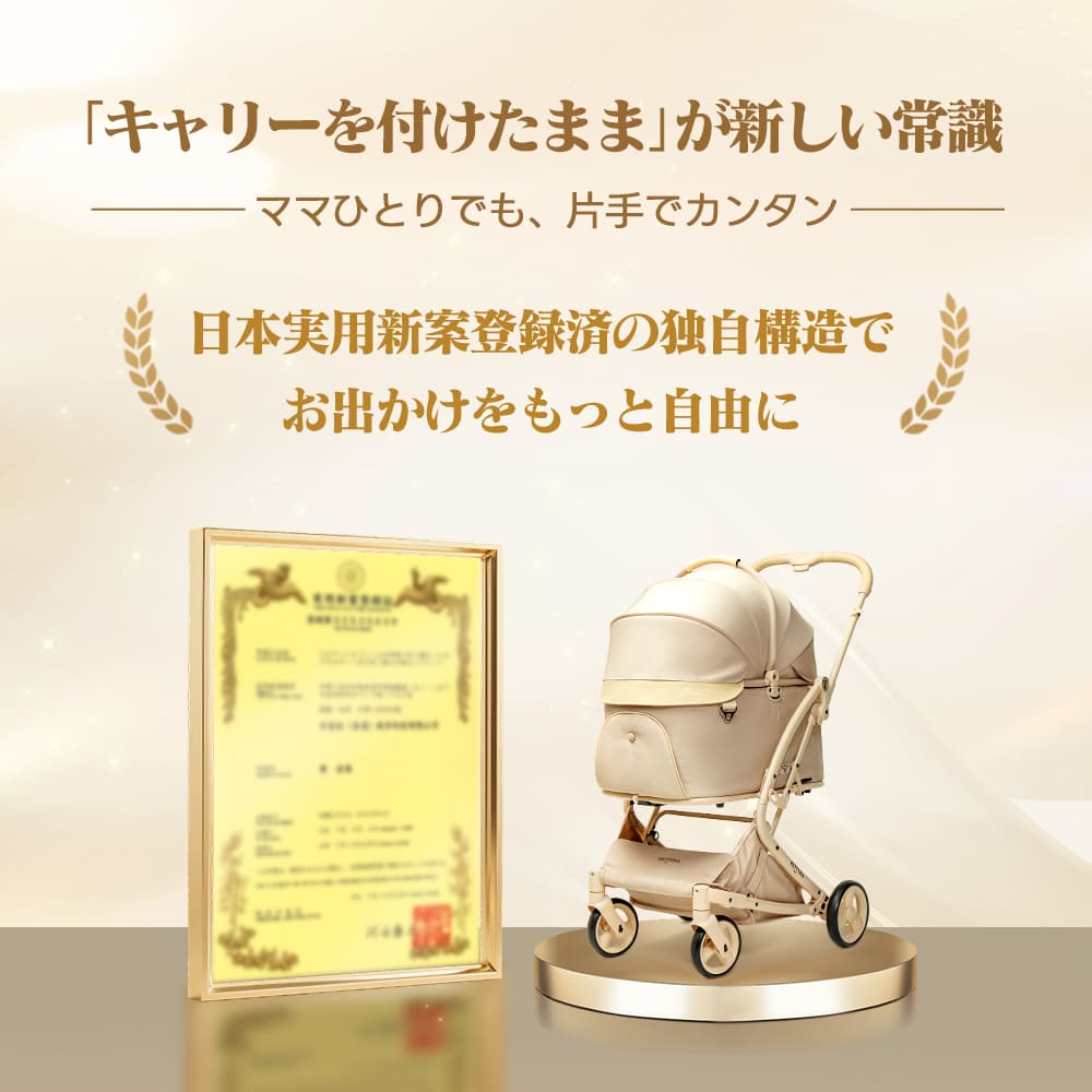 ワンタッチで全部折りたためる分離型ペットカート - PETTENA MILOU