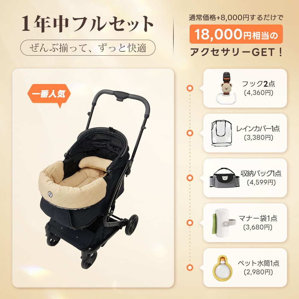 PETTENA MILOU｜特許取得済み、コットごと1秒で折りたためるペットカート