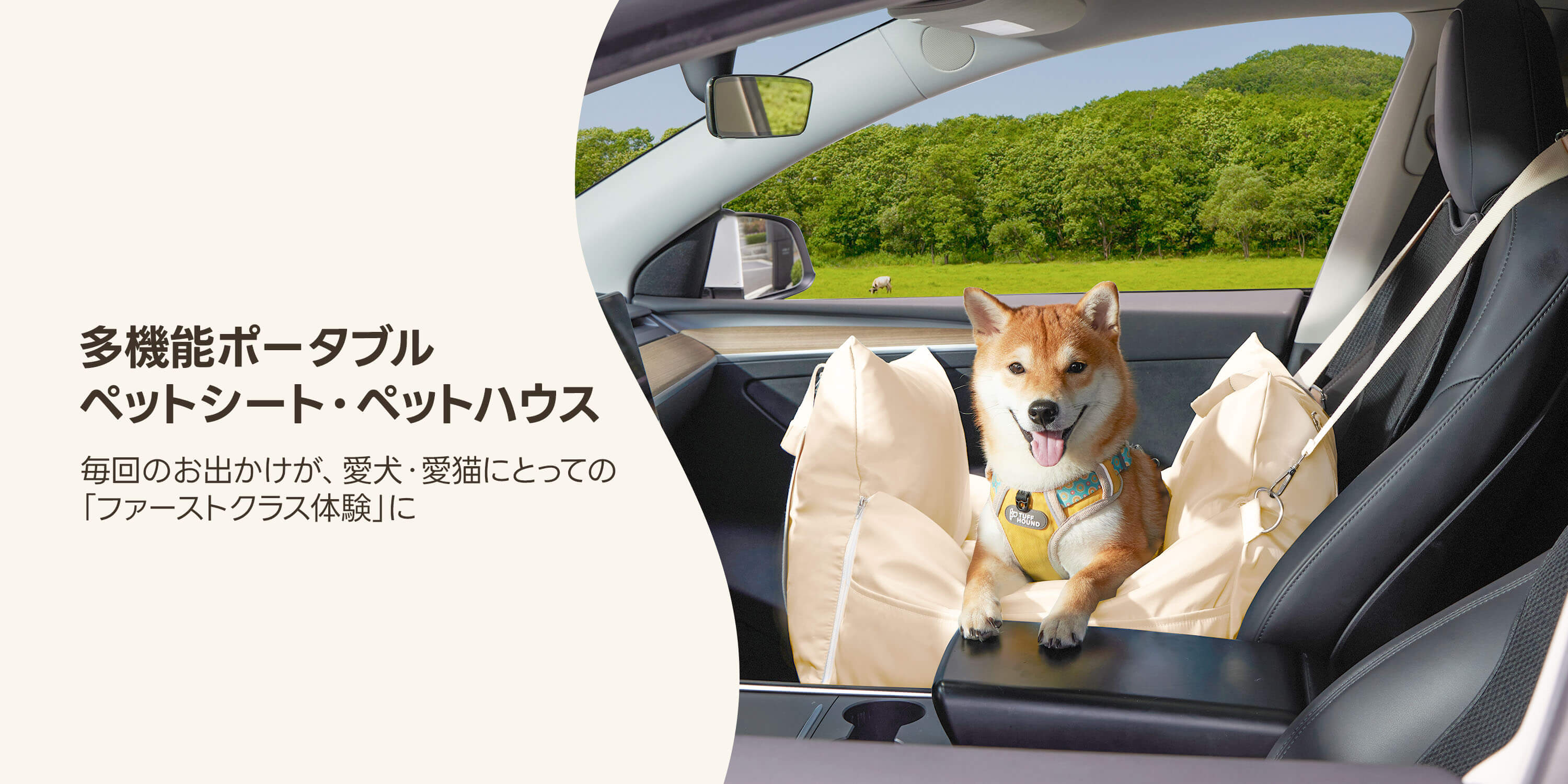 犬用ドライブベッド｜ISOFIX対応で安全・安心のペット特等席 - PETTENA