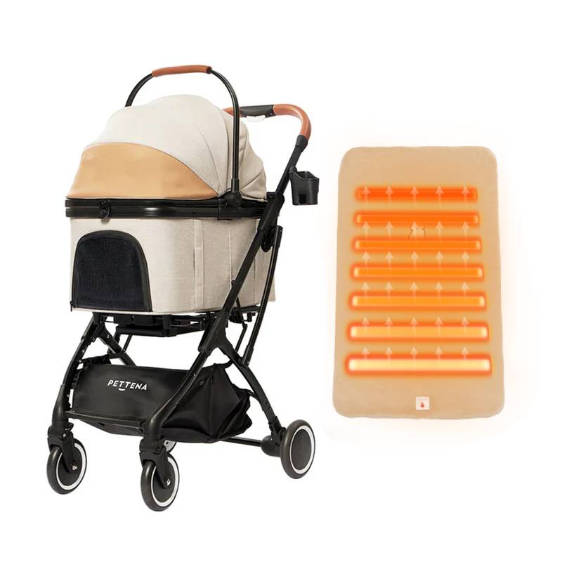 ペットカートKNIGHT + ヒーターマット単体