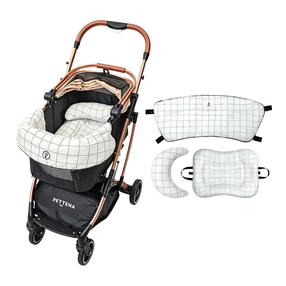 コスパ最強4WAY】KNIGHTペットカート｜多頭飼い・小型犬・中型犬に快適