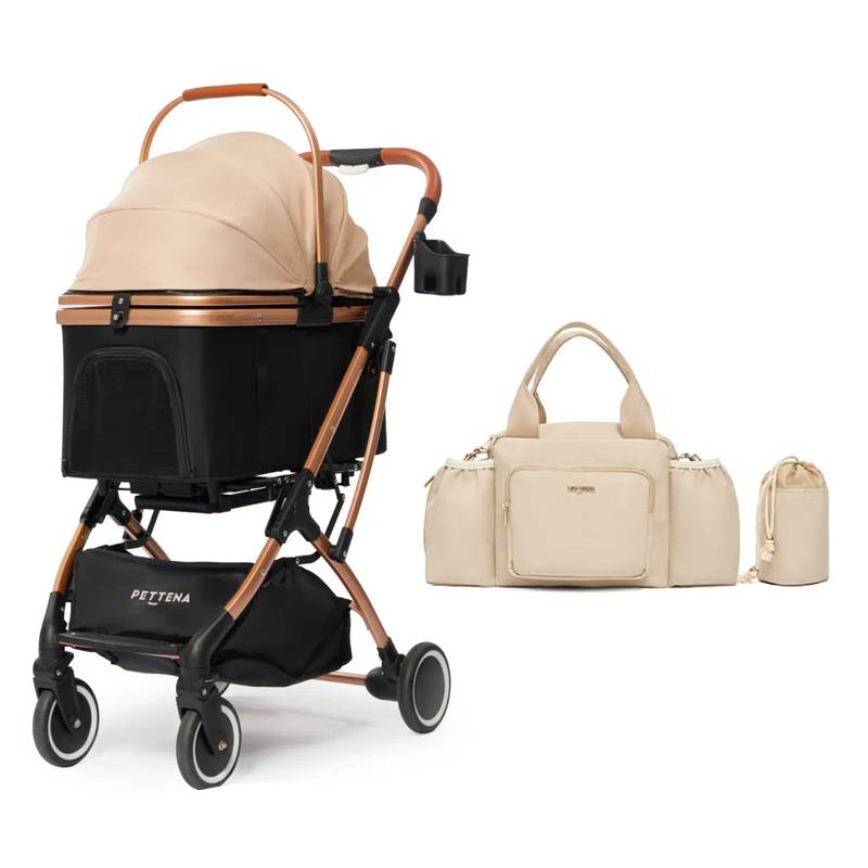 FEANDREA キャリーバッグ 中大型犬 70×52×52cm 犬用 ペットキャリー 折り畳める 室内外兼用 車用 病院 PDC7 コスパ最強4WAY】KNIGHTペットカート｜多頭飼い・小型犬・中型犬に快適＆折りたたみ簡単｜PETTENA（ぺテナ）公式