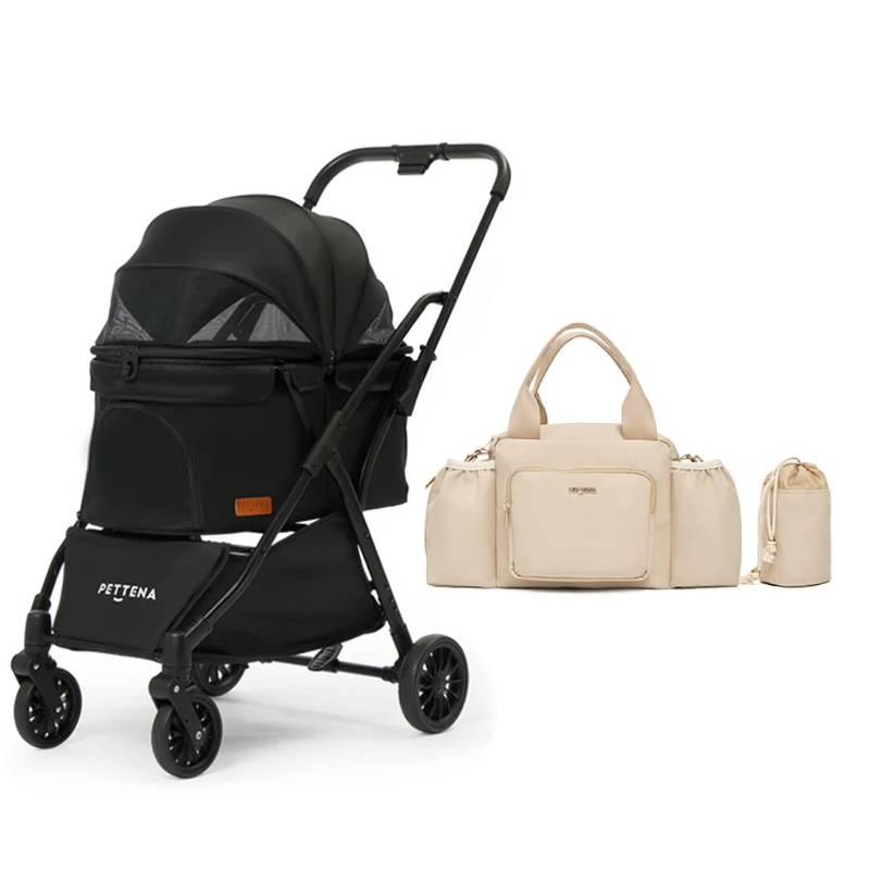 PETTENA ペットカート　NEWTON 軽量ペットカート｜片手ワンタッチ折りたたみ可能！小型犬・猫対応の