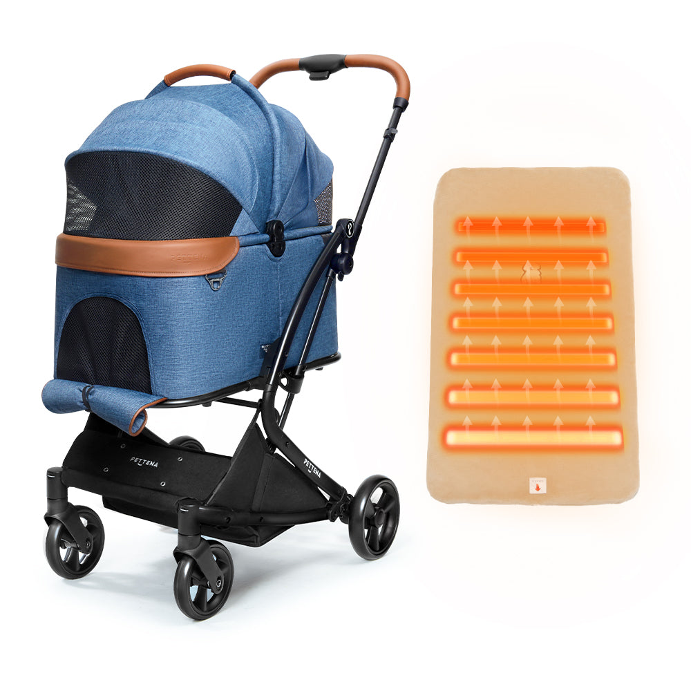 ペットカートMILOU + ヒーターマット単体