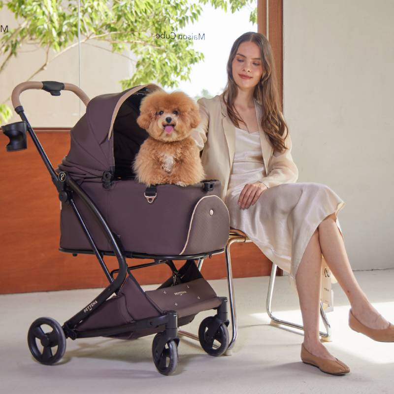 ワンタッチで全部折りたためる分離型ペットカート - MILOU