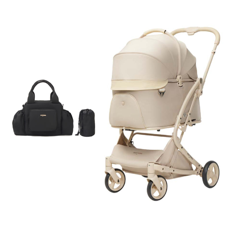 ワンタッチで全部折りたためる分離型ペットカート - PETTENA MILOU