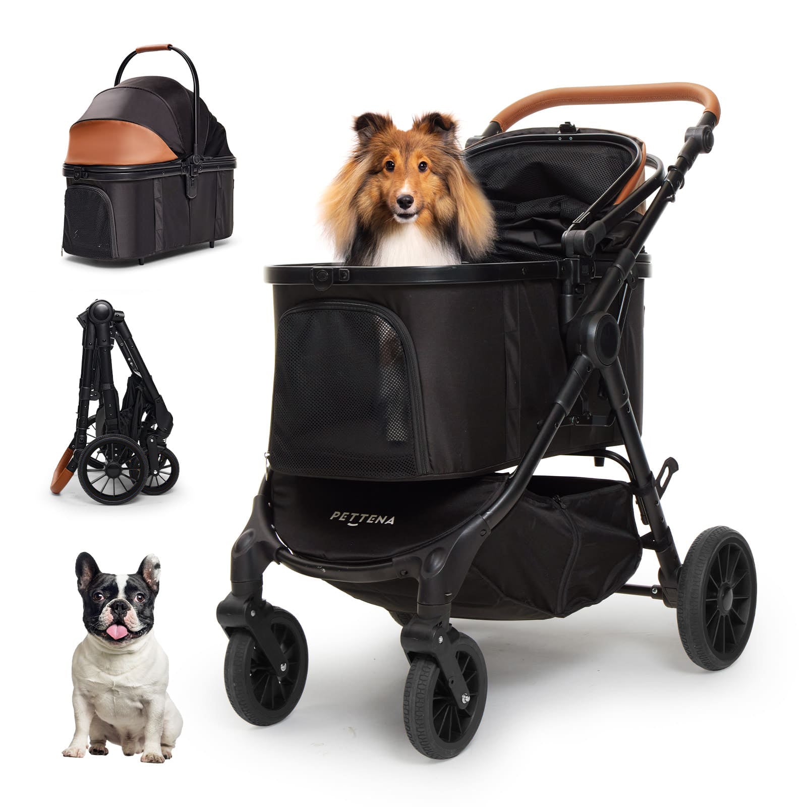 PETTENA 分離型 ペットカート 耐荷重20KG 広い空間 自立可能 Amazon.co.jp: 【2025夏新色】PETTENA 分離型 ペットカート 小型犬 耐