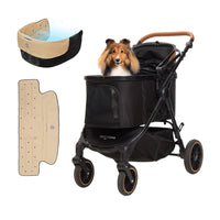 PETTENA TERRA - 中型犬に設計された最軽量 折りたたみ式分離型ペットカート
