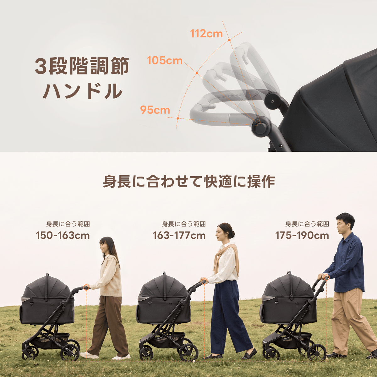 【SNS限定】PETTENA ARGO - 中型犬用ペットカート 「X-FOLD」折りたたみ 耐荷重30kg