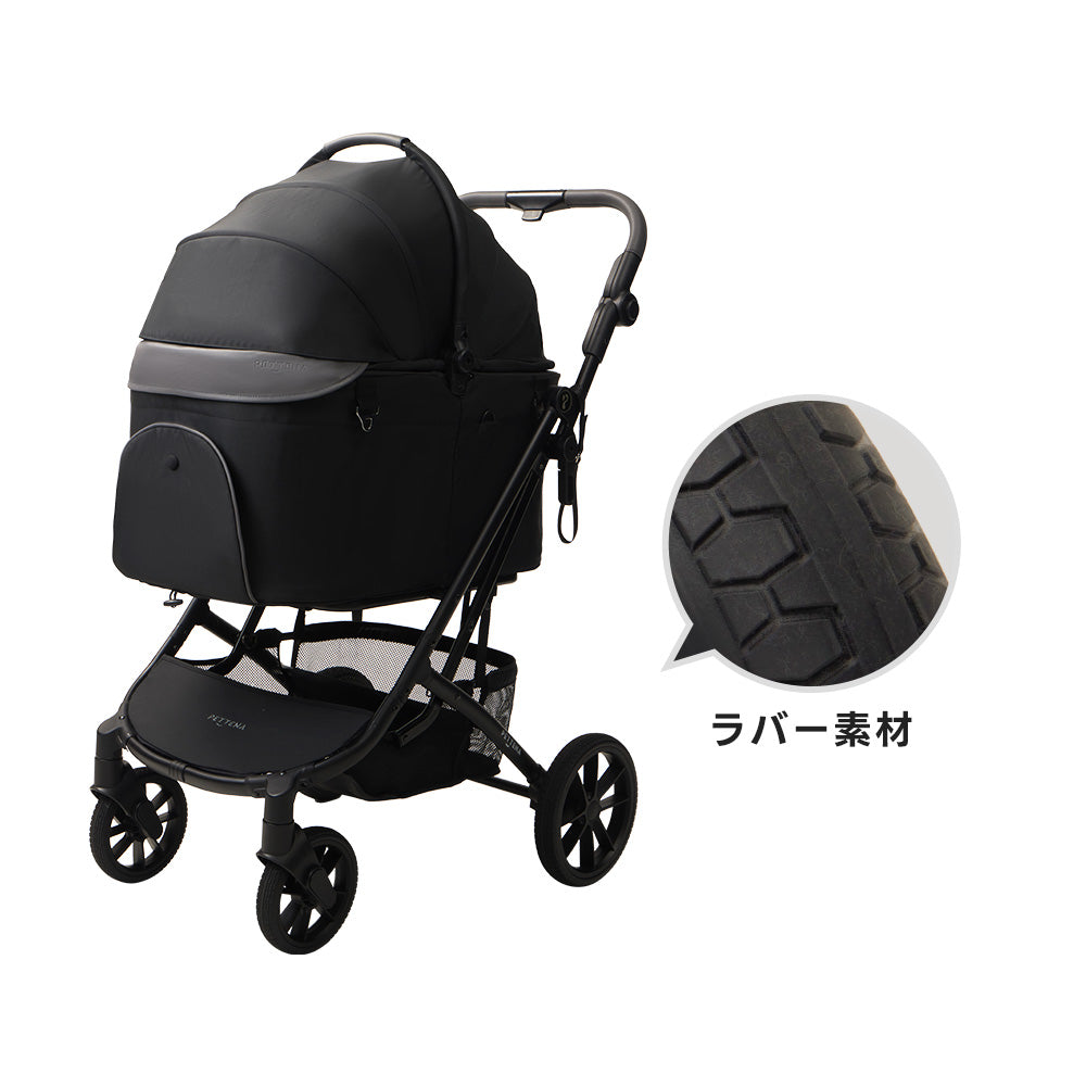 【SNS限定】PETTENA ARGO - 中型犬用ペットカート 「X-FOLD」折りたたみ 耐荷重30kg