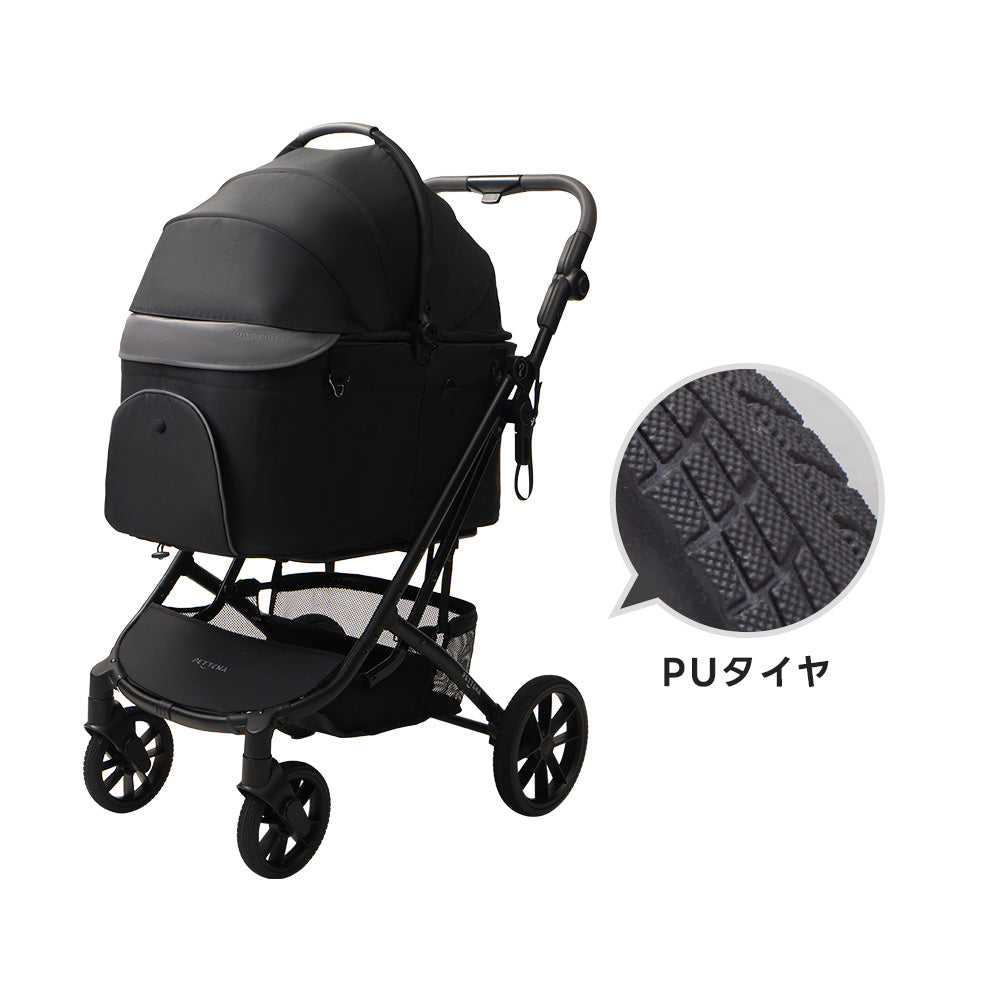 【SNS限定】PETTENA ARGO - 中型犬用ペットカート 「X-FOLD」折りたたみ 耐荷重30kg