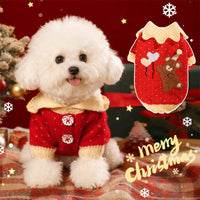 着せやすい前開きタイプのカーディガン。大きな袖口とボタン仕様で、頭を通す服が苦手なワンちゃんでもストレスなくおしゃれを楽しめます。