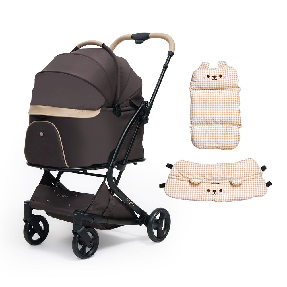 ワンタッチ折りたたみMILOUペットカート｜上級者向け高機能＆小型