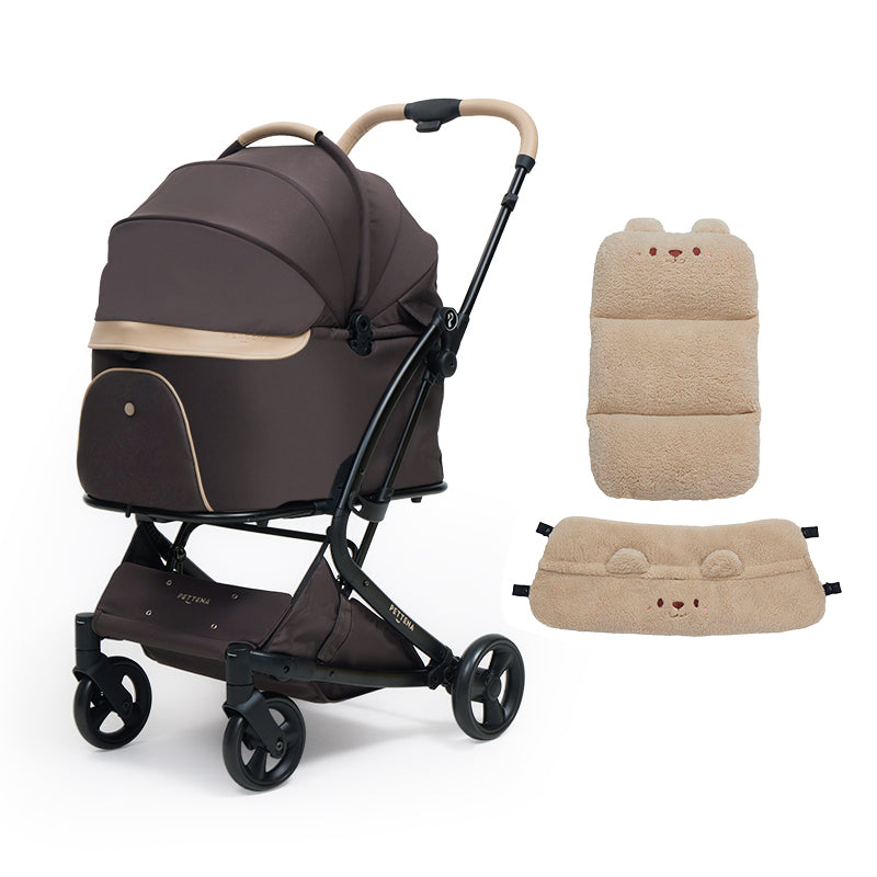 PETTENA MILOU ワンタッチで全部折りたためる分離型ペットカート 業界初】ワンタッチ全収納 軽量分離式ペットカート MILOU｜キャリー